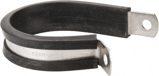 STAR TECHNOLOGIES, LLC STAR-SS-24E Cushion Clamp 1-1/2" Pipe, Stainless Steel, Blue & Silver