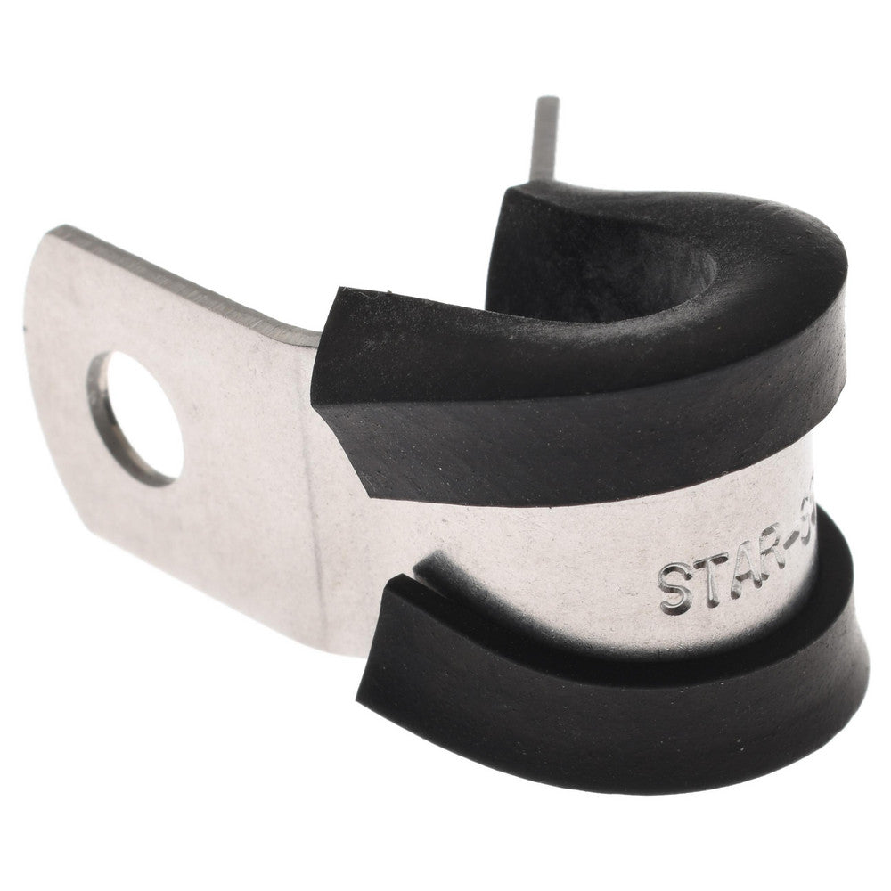 Star Technologies, Llc STAR-SS-4E Cushion Clamp 1/4" Pipe, Stainless Steel, Black