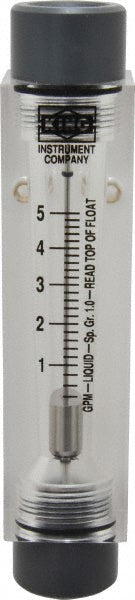 King 7511212B-08 1/2" FNPT Port Block Style, Inline Flowmeter