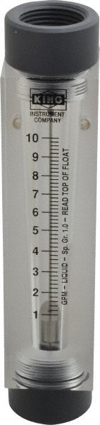King 7510216A-02 1" FNPT Port Block Style, Inline Flowmeter