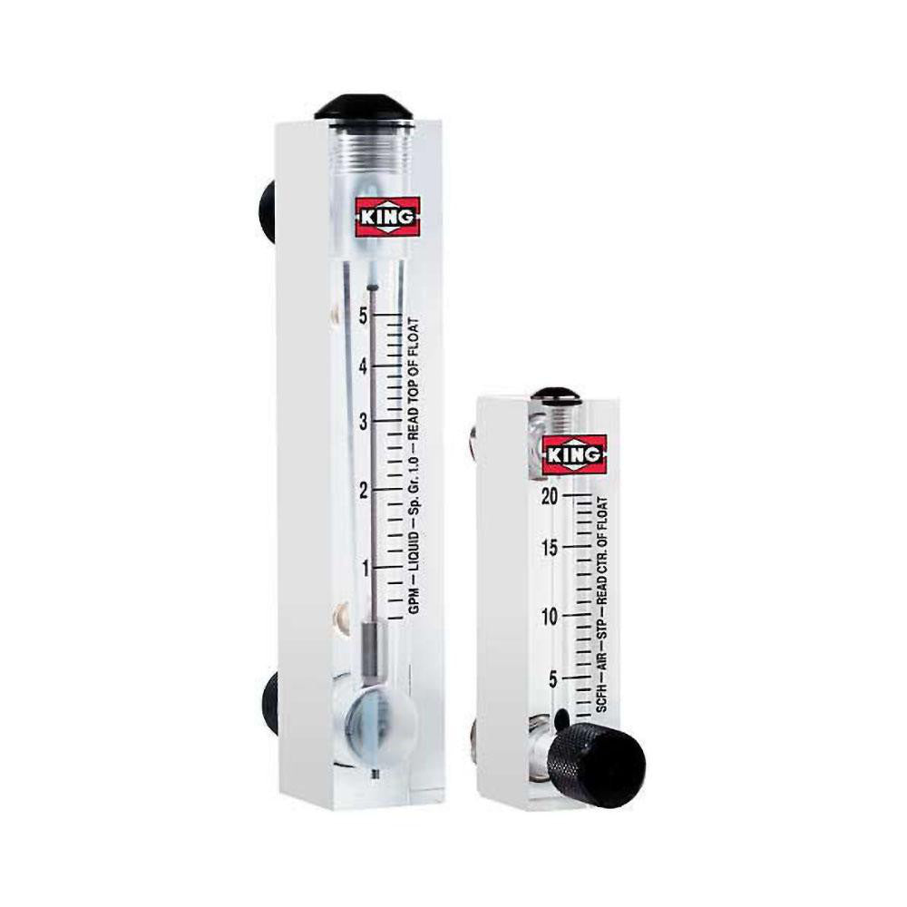 King 75302113C-04 1/2" M Port Block Style Panel Mount Flowmeter