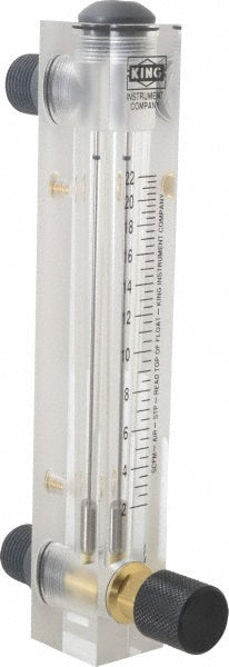 King 75302115C-07 1/2" M Port Block Style, Panel Mount Flowmeter