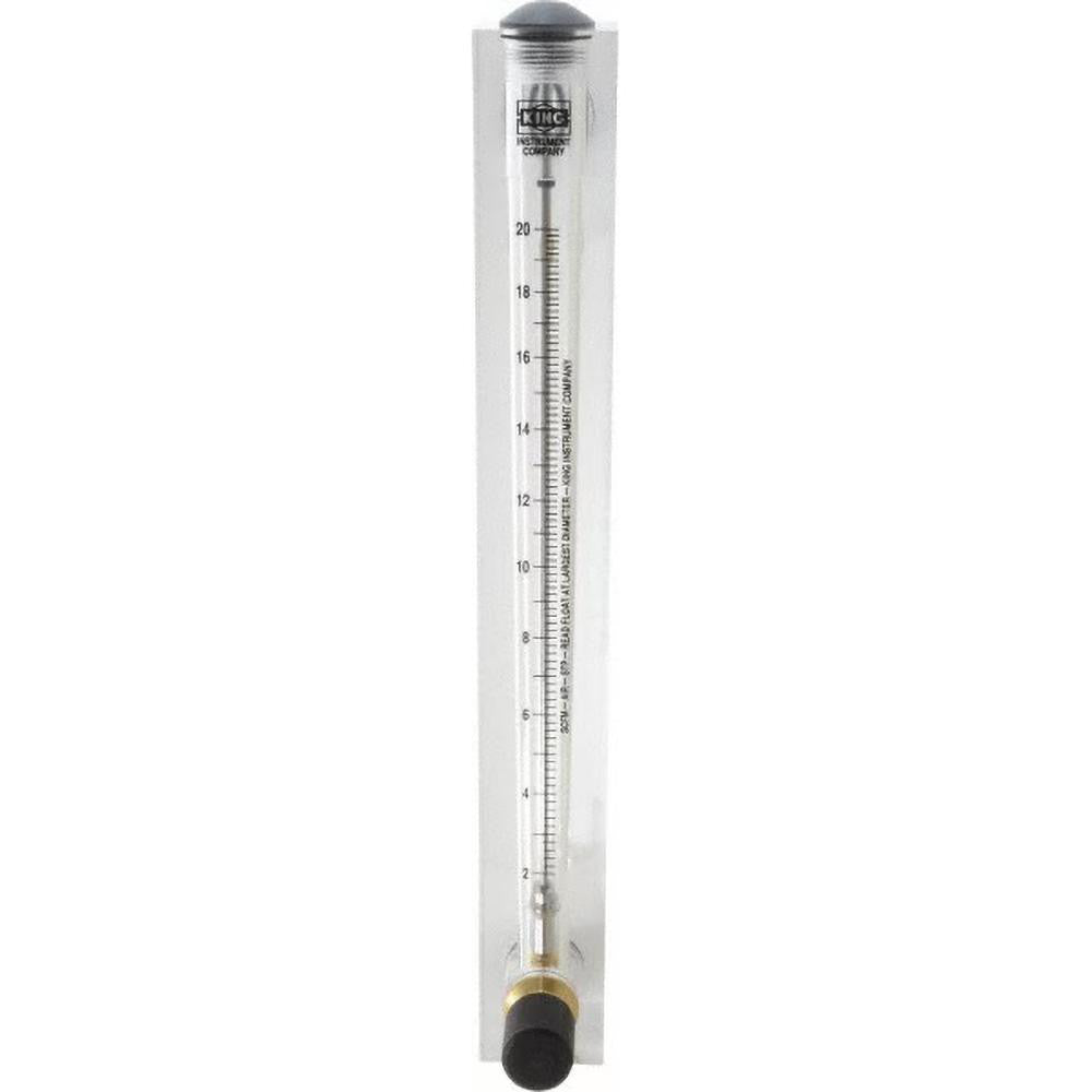 King 75302117C-05 1/2" F Port Block Style, Panel Mount Flowmeter