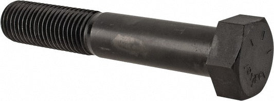 Value Collection 451657BR Hex Head Cap Screw 1-3/8-6, 8" Length Under Head, Grade 8 Steel, Bright/Uncoated Finish