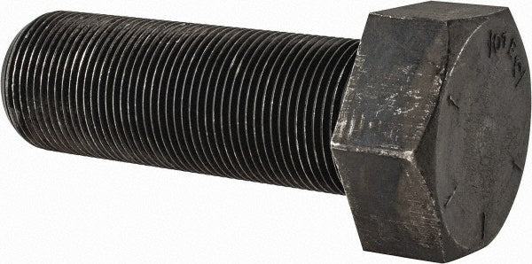 Value Collection 451711BR Hex Head Cap Screw 1-3/8-12, 4" Length Under Head, Grade 8 Steel, Bright/Uncoated Finish