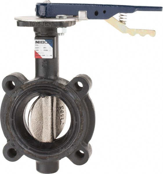 NIBCO NLG250F Manual Lug Butterfly Valve 3" Pipe, Lever Handle