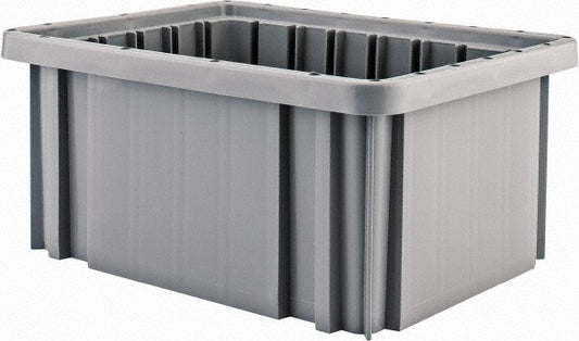 Quantum Storage DG91050GY Polypropylene Dividable Storage Tote 50 lb Capacity