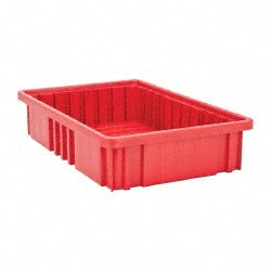 Quantum Storage DG92035RD Polypropylene Dividable Storage Tote 75 lb Capacity