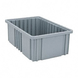 Quantum Storage DG92060GY Polypropylene Dividable Storage Tote 75 lb Capacity