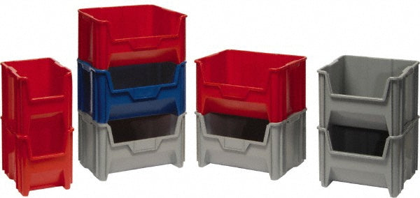 Quantum Storage QGH800RD Plastic Hopper Stacking Bin Red