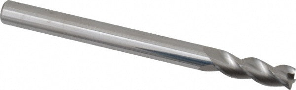 Kyocera SGS Precision Tools 34771 Corner Radius End Mill 1/8" Dia, 3/8" LOC, 0.01" Radius, 3 Flutes, Solid Carbide