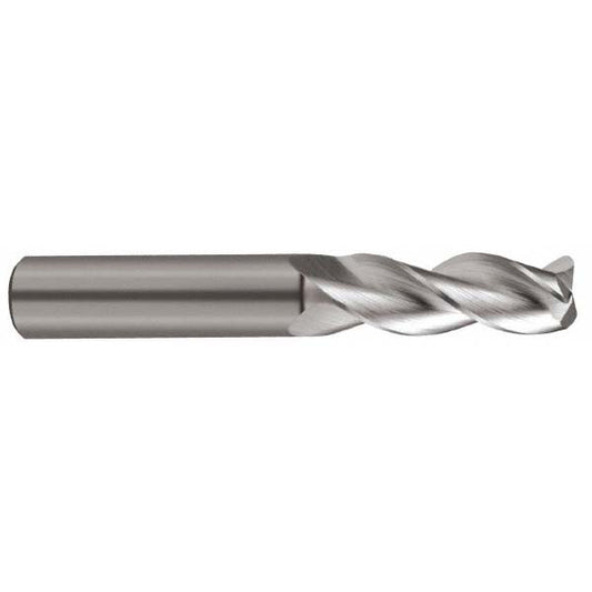 Kyocera SGS Precision Tools 34799 Corner Radius End Mill 3/8" Dia, 1" LOC, 0.03" Radius, 3 Flutes, Solid Carbide