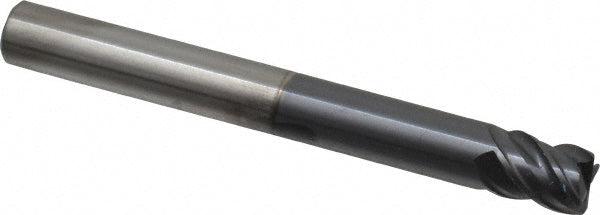 Kyocera SGS Precision Tools 36787 Corner Radius End Mill 1/2" Dia, 5/8" LOC, 0.04" Radius, 4 Flutes, Solid Carbide