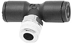 Legris 3108 12 22 Push-To-Connect Tube to Male NPT Tube Fitting Male Branch Tee, 1/2" Thread