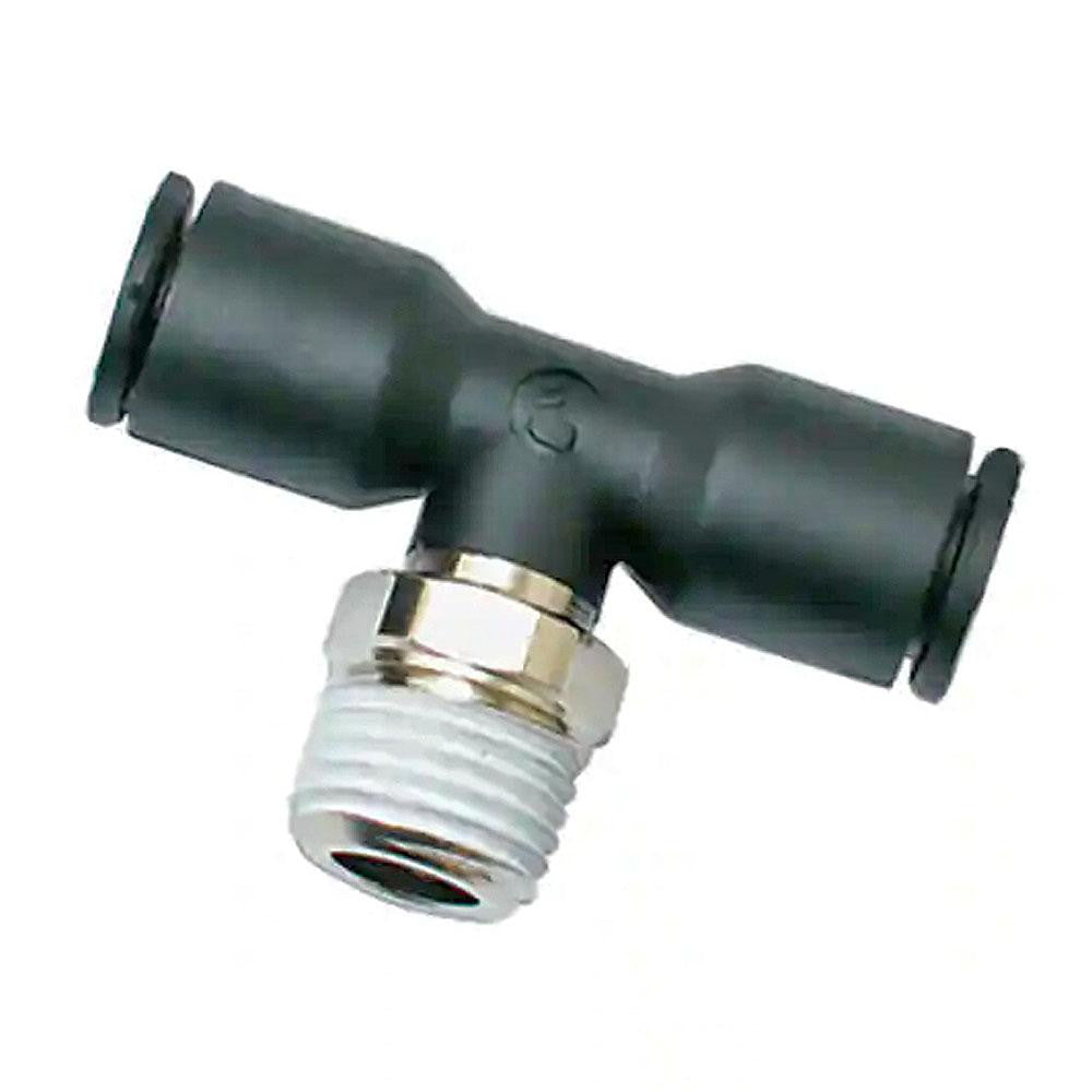 Legris 3108 04 13 Push-To-Connect Tube to Male BSPT Tube Fitting Male Branch Tee, 1/4" Thread, 5/32" OD