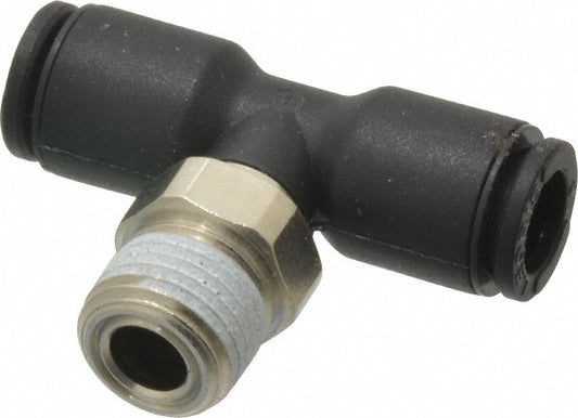 Legris 3108 06 11 Push-To-Connect Tube to Male NPT Tube Fitting Male Branch Tee, 1/8" Thread