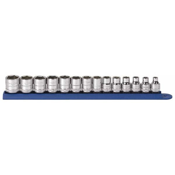 GEARWRENCH 80552 Standard Socket Set 14 Pc, 3/8" Drive, 6.00 to 19.00" Socket