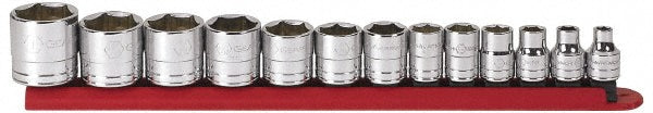 GEARWRENCH 80553 Standard Socket Set 13 Pc, 3/8" Drive, 1/4 to 1" Socket