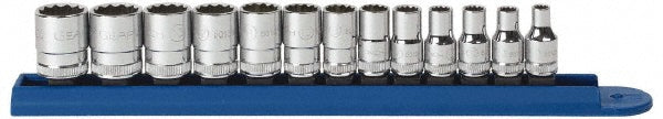 GEARWRENCH 80306 Standard Socket Set 13 Pc, 1/4" Drive, 4.00 to 15.00" Socket