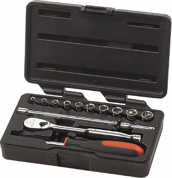 GEARWRENCH 80326 Standard Socket Set 14 Pc, 1/4" Drive, 4.00 to 13.00" Socket