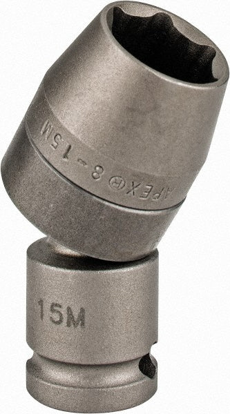 Apex SA-C-38-15M Hand Socket 3/8" Drive, 15 mm Socket, 6-Point