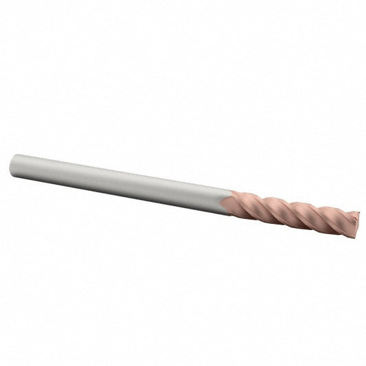 Accupro 86642857 Corner Radius End Mill 1/8" Dia, 1/2" LOC, 0.015" Radius, 4 Flutes, Solid Carbide