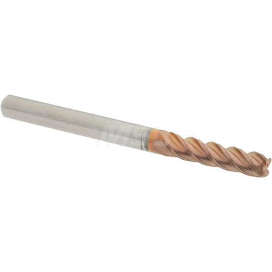 Accupro 86642865 Corner Radius End Mill 1/8" Dia, 1/2" LOC, 0.02" Radius, 4 Flutes, Solid Carbide