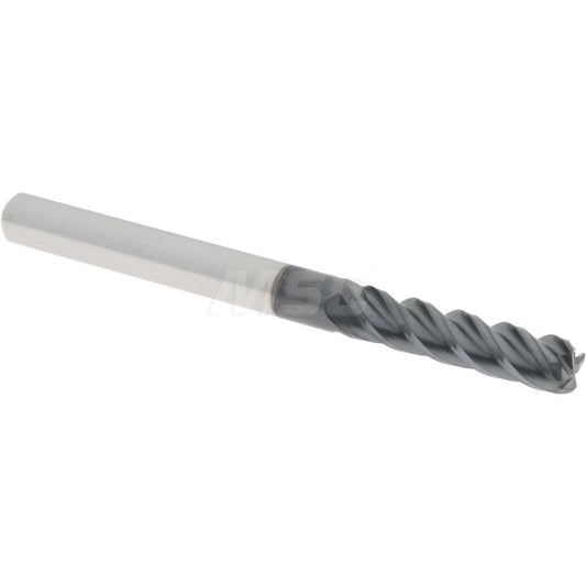 Accupro 86642881 Corner Radius End Mill 1/8" Dia, 1/2" LOC, 0.02" Radius, 4 Flutes, Solid Carbide