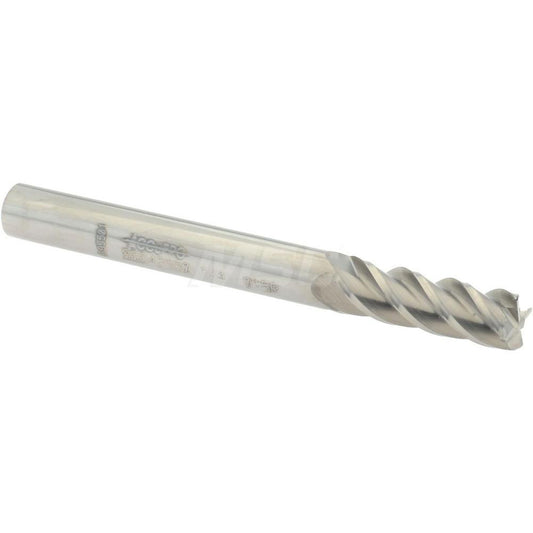 Accupro 86642980 Corner Radius End Mill 1/4" Dia, 3/4" LOC, 0.015" Radius, 4 Flutes, Solid Carbide