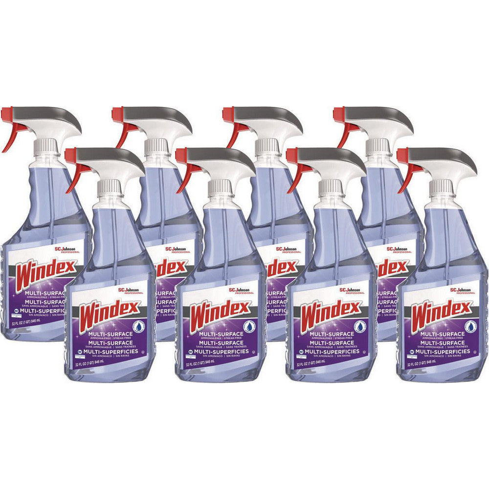 Windex 322381 Windex Ammonia-Free Multi-Surface, Streak-Free Cleaner, 32 oz Spray Bottle, 8/case