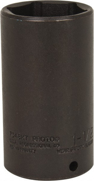 Proto J7348HT Impact Socket 1/2" Drive, 1-1/2" Socket, Hex Drive