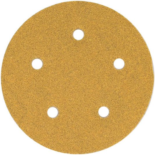 Norton 78072748541 Hook & Loop Disc 5" Dia, 60 Grit, Coated, Aluminum Oxide