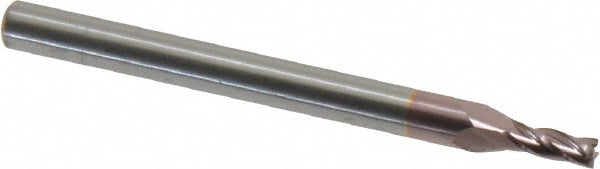 Kyocera SGS Precision Tools 39009 Square End Mill 5/64" Dia, 3/16" LOC, 4 Flute, Solid Carbide