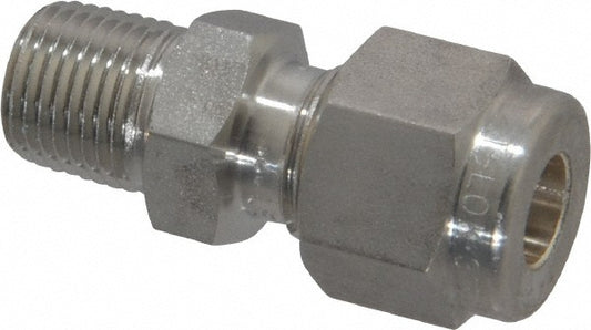 Ham-Let 3001995 Compression Tube Connector 1/8" Thread, Compression x MNPT