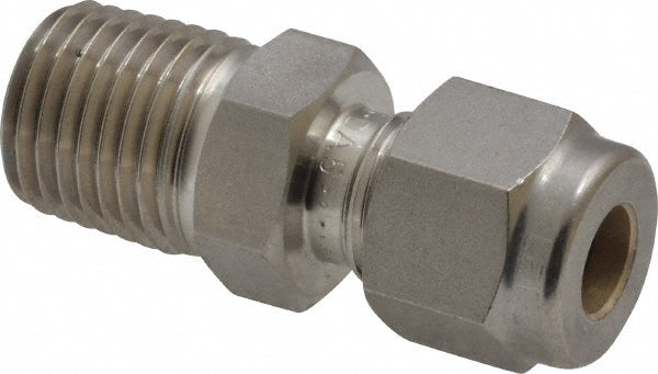 Ham-Let 3001996 Compression Tube Connector 1/4" Thread, Compression x MNPT