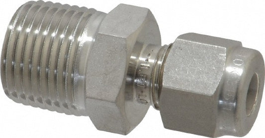 Ham-Let 3001997 Compression Tube Connector 3/8" Thread, Compression x MNPT