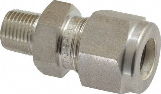 Ham-Let 3002003 Compression Tube Connector 1/8" Thread, Compression x MNPT