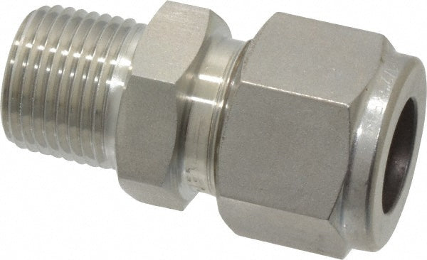 Ham-Let 3002011 Compression Tube Connector 3/8" Thread, Compression x MNPT
