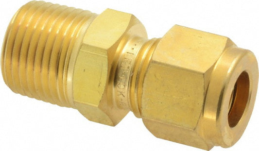 Ham-Let 3102172 Compression Tube Connector 3/8" Thread, Compression x MNPT