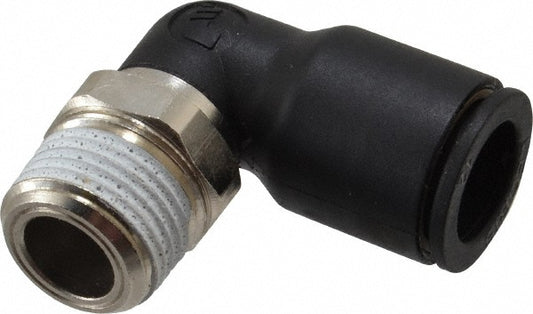 Legris 3109 12 18 Push-To-Connect Tube to Male & Tube to Male NPT Tube Fitting Male Elbow, 3/8" Thread