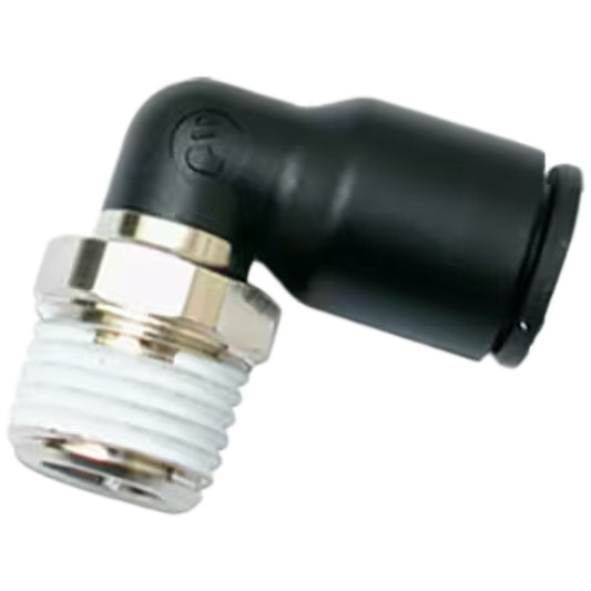 Legris 3109 12 22 Push-To-Connect Tube to Male & Tube to Male NPT Tube Fitting Male Elbow, 1/2" Thread