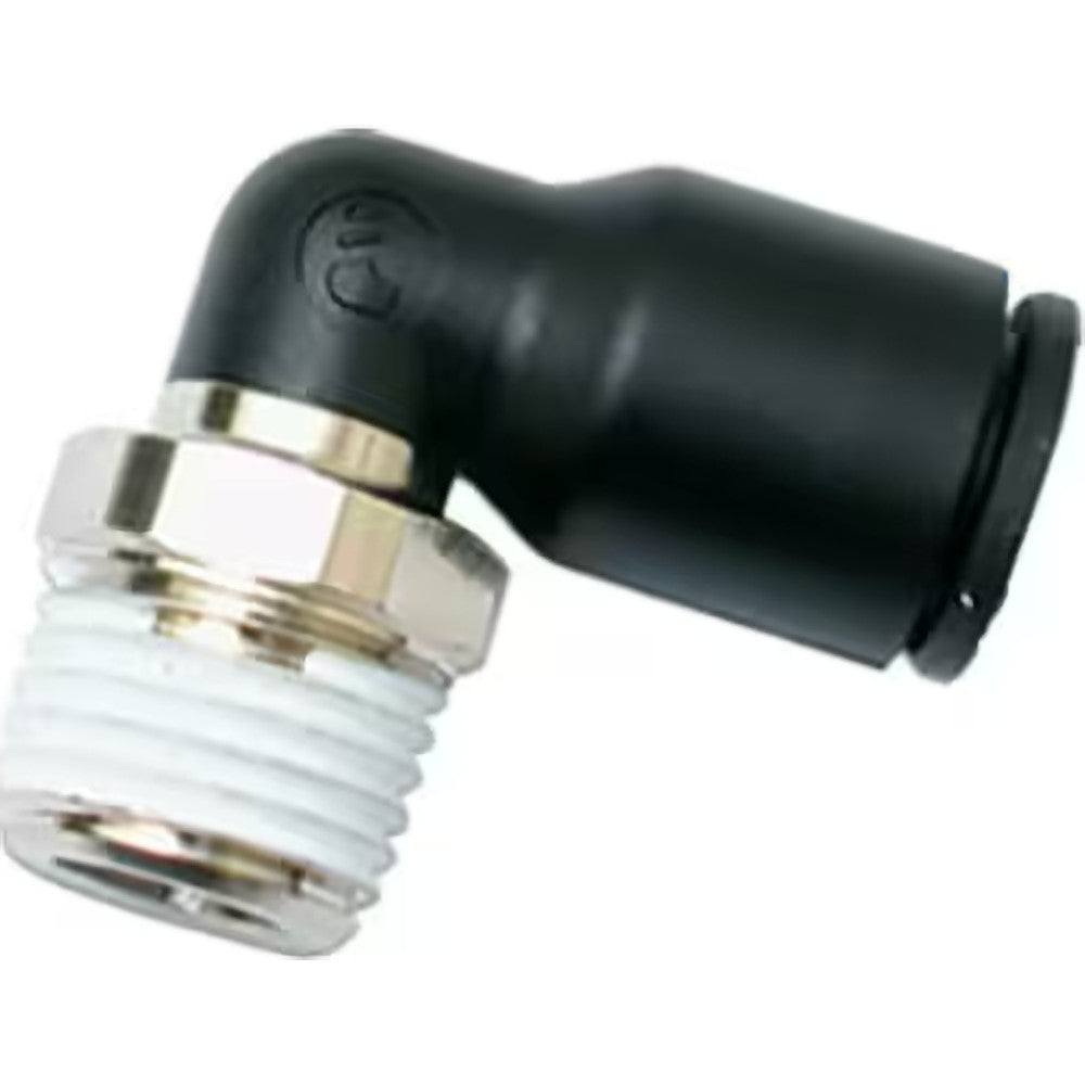 Legris 3109 60 17 Push-To-Connect Tube to Male & Tube to Male BSPT Tube Fitting Male Elbow, 3/8" Thread, 3/8" OD