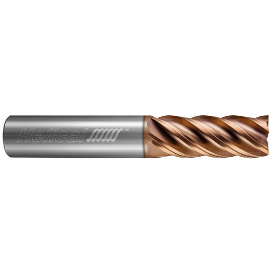 Helical Solutions 59835 Square End Mill 3/16" Dia, 9/16" LOC, 5 Flute, Solid Carbide