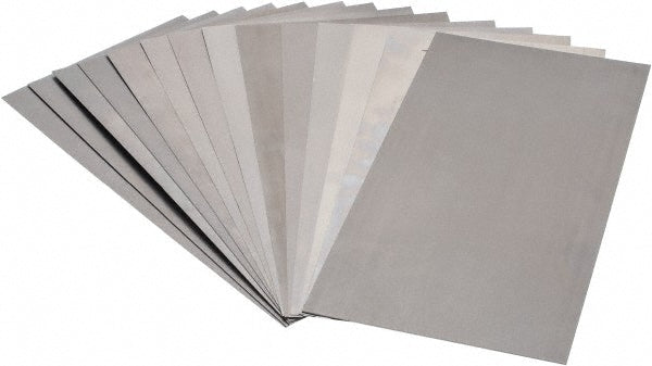 Precision Brand Products 16685 15 Piece, 0.001 to 0.031 Inch Thickness, Steel Shim Stock Sheet Assortment