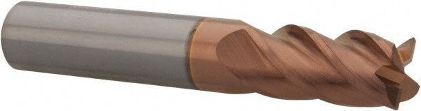 Accupro 86800174 Corner Radius End Mill 1/2" Dia, 1" LOC, 0.015" Radius, 4 Flutes, Solid Carbide