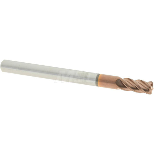 Accupro 86800307 Corner Radius End Mill 1/8" Dia, 1/4" LOC, 0.02" Radius, 4 Flutes, Solid Carbide