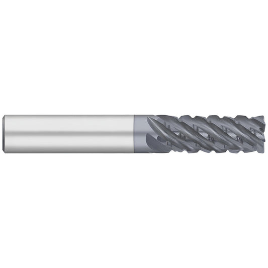 Titan USA TC13465 Corner Radius End Mill 1/2" Dia, 2" LOC, 0.0300" Radius, 6 Flute, Solid Carbide
