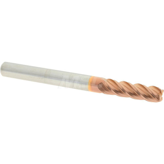 Accupro 86817871 Corner Radius End Mill 3/16" Dia, 3/8" LOC, 0.02" Radius, 4 Flutes, Solid Carbide