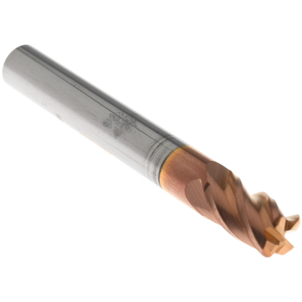 Accupro 86817988 Corner Radius End Mill 1/4" Dia, 3/8" LOC, 0.03" Radius, 4 Flutes, Solid Carbide