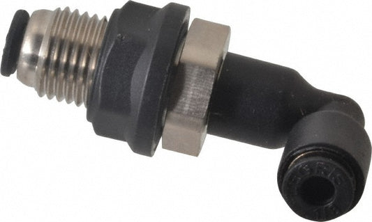 Legris 3139 53 00 Push-To-Connect Tube to Tube Tube Fitting Bulkhead Union Elbow, 1/8" OD